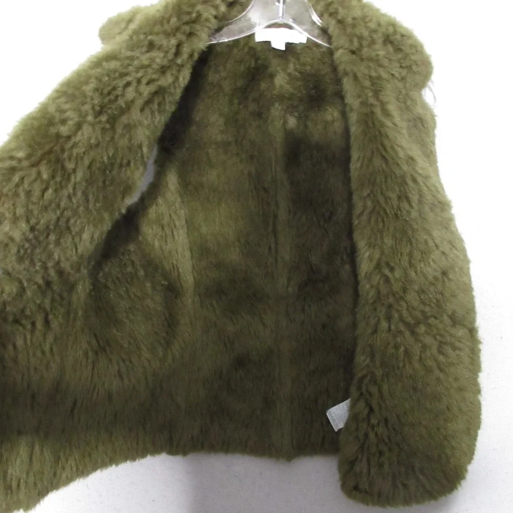 Boden Vest 4‎ Brown Penny Lane Hippie Y2K Faux Fur Suede Boho Shearling Fitted